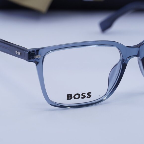 Hugo Boss BOSS 1480/F 0KB7 00 Square Eyeglasses 55mm – Transparent Grey - Picture 2 of 11